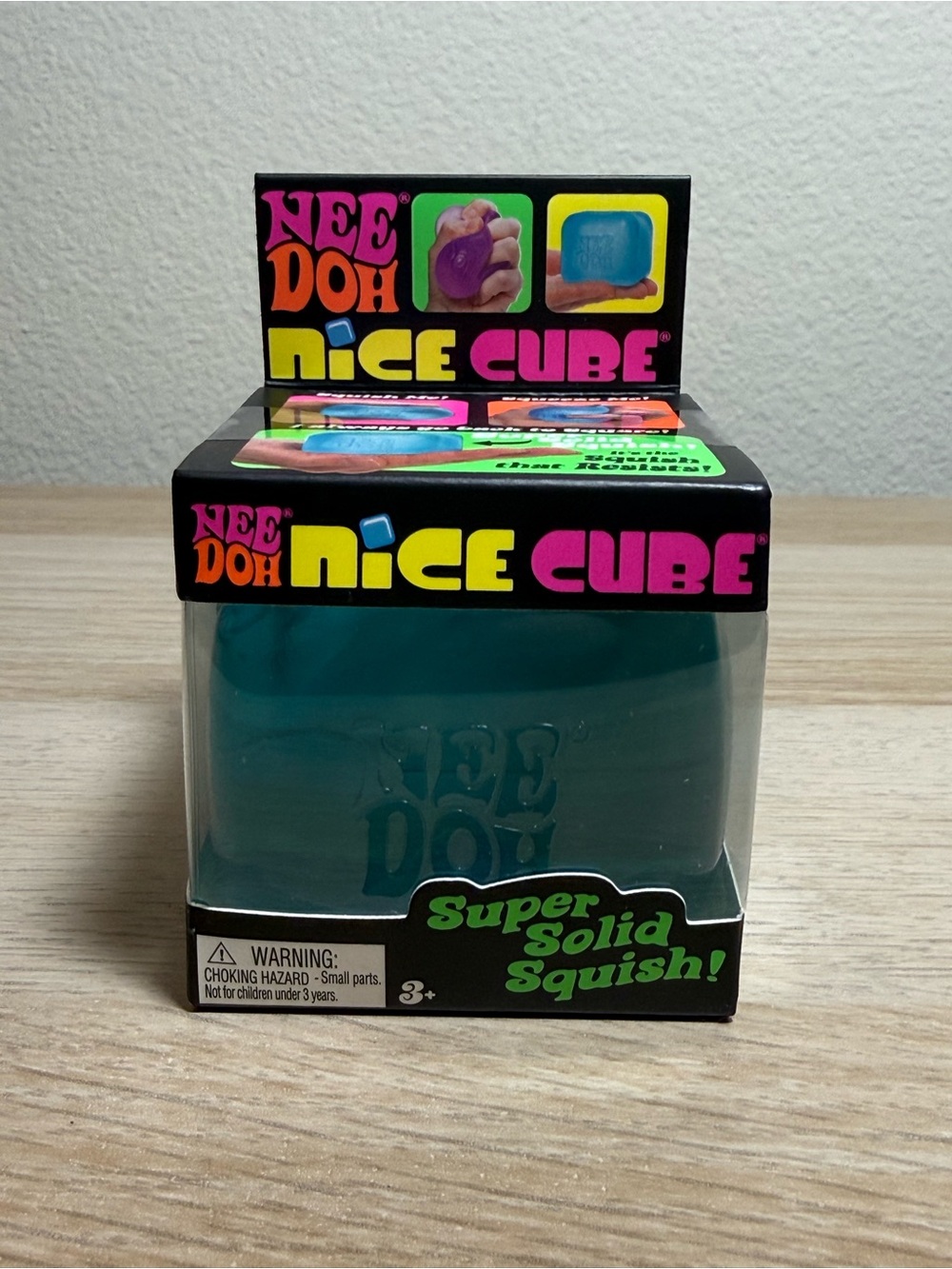 NeeDoh Nice Cube Super Solid Squish - Teal